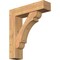 Ekena Millwork Olympic Block Smooth Bracket w/ Offset Brace, Western Red Cedar, 7 1/2"W x 30"D x 34"H BKT0806X30X34OLY05SWR - alternate 1